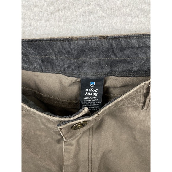 Kuhl Rydr Ryder Brown Canvas Hiking Work Pants Men’s 38x32 - Picture 4 of 7